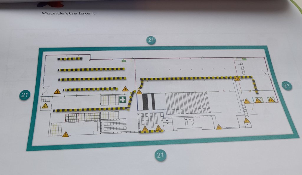 Een schema uit het Pictogrammenboek dat Samir voor El Miloud ontwierp.